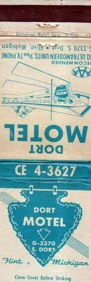 Super Inn (Dort Motel) - Matchbook (newer photo)